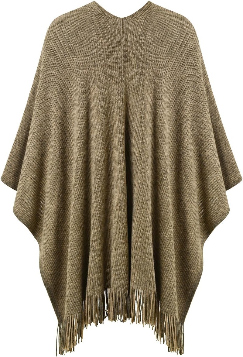 Ferand Shawl Wraps for Women, Cozy Lightweight Poncho Cape with Pockets, Warm for Fall Winter Travel - Image 2